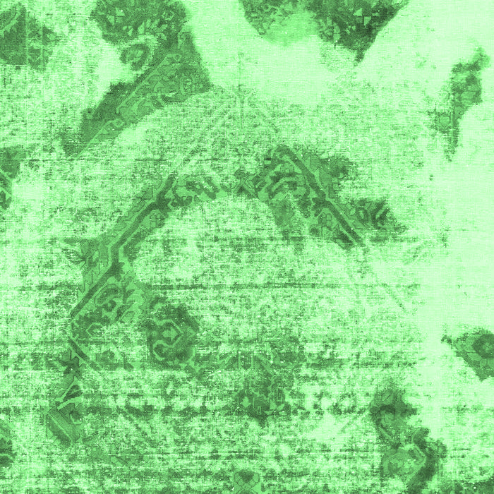 Abstract Emerald Green Modern Rug, abs976emgrn