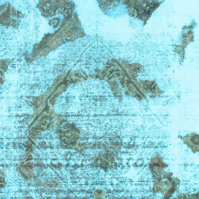 Abstract Light Blue Modern Rug, abs976lblu