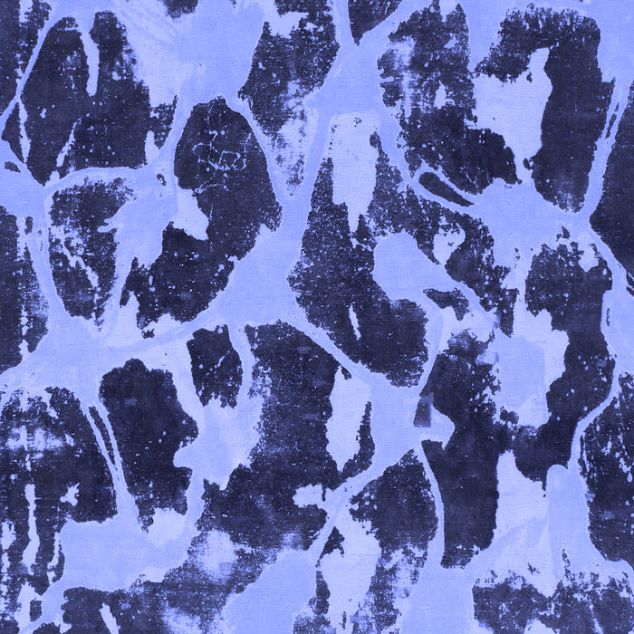 Square Abstract Blue Modern Rug, abs977blu