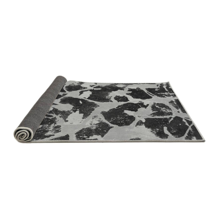 Sideview of Abstract Gray Modern Rug, abs977gry