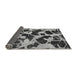 Sideview of Abstract Gray Modern Rug, abs977gry