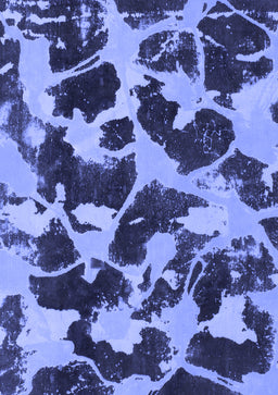 Abstract Blue Modern Rug, abs977blu