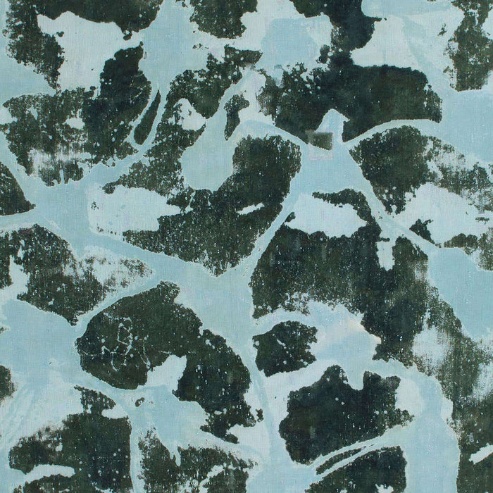 Machine Washable Abstract Dark Slate Gray Green Rug, wshabs977