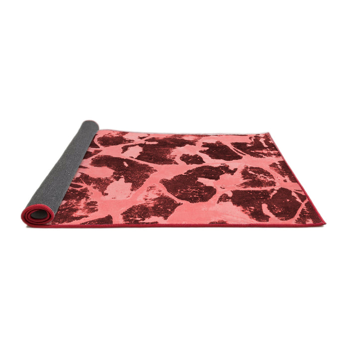 Abstract Red Modern Area Rugs