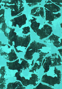 Abstract Turquoise Modern Rug, abs977turq