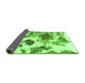 Sideview of Abstract Green Modern Rug, abs978grn