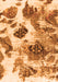 Abstract Orange Modern Rug, abs978org