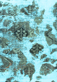 Abstract Light Blue Modern Rug, abs978lblu