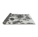 Sideview of Abstract Gray Modern Rug, abs978gry