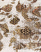 Machine Washable Abstract Dark Gold Brown Rug, wshabs978