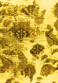 Abstract Yellow Modern Rug, abs978yw