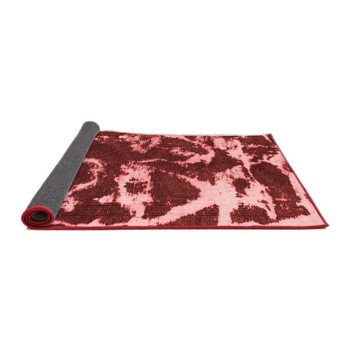 Abstract Red Modern Area Rugs