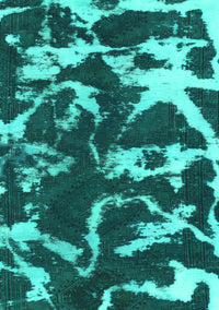 Abstract Turquoise Modern Rug, abs979turq