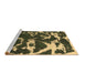 Sideview of Machine Washable Abstract Brown Modern Rug, wshabs979brn