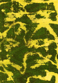 Abstract Yellow Modern Rug, abs979yw