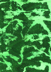 Abstract Green Modern Rug, abs979grn