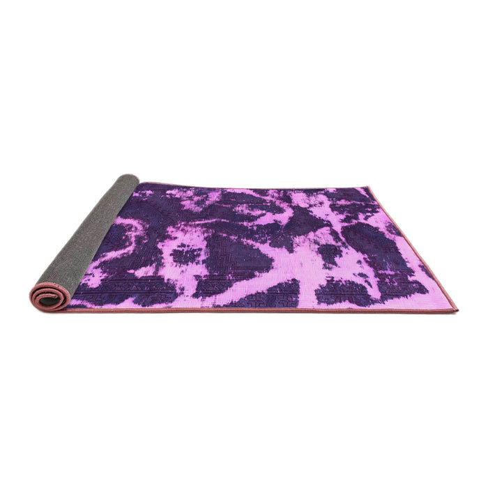 Sideview of Abstract Pink Modern Rug, abs979pnk