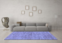 Machine Washable Abstract Blue Modern Rug, wshabs97blu