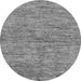 Round Abstract Gray Modern Rug, abs97gry