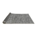 Sideview of Abstract Gray Modern Rug, abs97gry