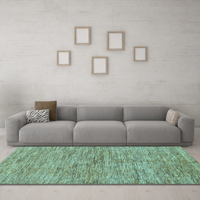 Machine Washable Abstract Light Blue Modern Rug in a Living Room, wshabs97lblu