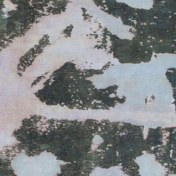 Machine Washable Abstract Metallic Silver Gray Rug, wshabs980