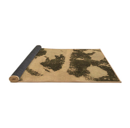 Sideview of Abstract Brown Modern Rug, abs980brn