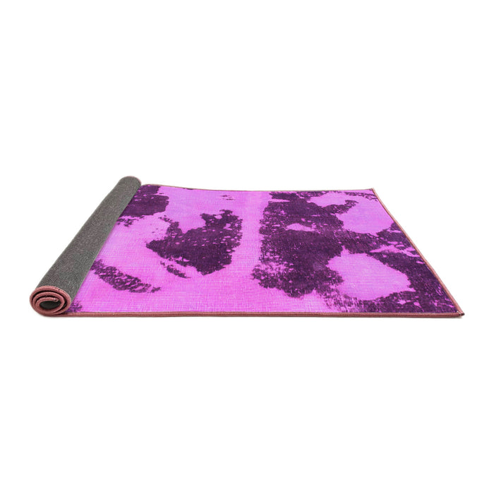Sideview of Abstract Pink Modern Rug, abs980pnk