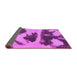 Sideview of Abstract Pink Modern Rug, abs980pnk