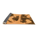 Sideview of Abstract Orange Modern Rug, abs980org