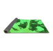 Sideview of Abstract Green Modern Rug, abs980grn