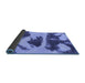 Sideview of Abstract Blue Modern Rug, abs980blu