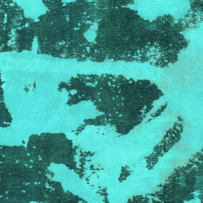 Machine Washable Abstract Turquoise Modern Area Rugs, wshabs980turq