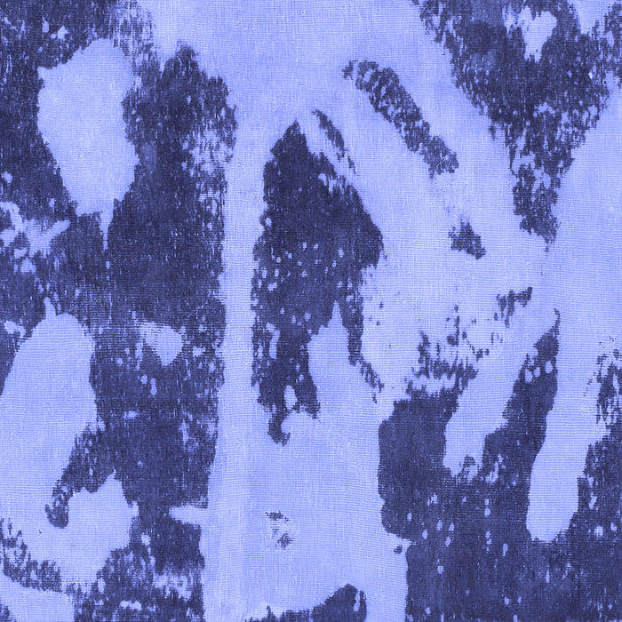 Square Machine Washable Abstract Blue Modern Rug, wshabs980blu