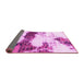 Sideview of Abstract Pink Modern Rug, abs981pnk