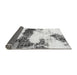 Sideview of Abstract Gray Modern Rug, abs981gry