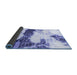 Sideview of Abstract Blue Modern Rug, abs981blu