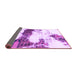 Sideview of Abstract Purple Modern Rug, abs981pur