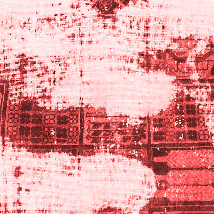 Abstract Red Modern Area Rugs