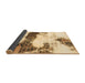 Sideview of Abstract Brown Modern Rug, abs981brn