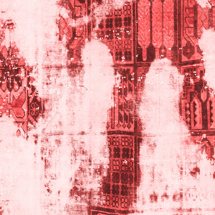 Abstract Red Modern Rug, abs981red