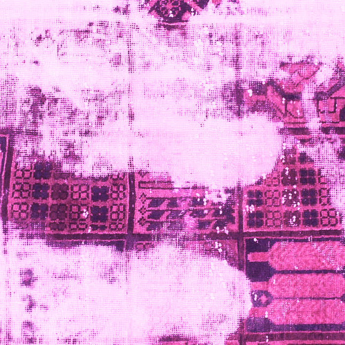 Machine Washable Abstract Pink Modern Rug, wshabs981pnk