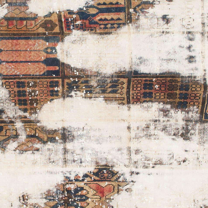 Square Abstract Champagne Beige Modern Rug, abs981