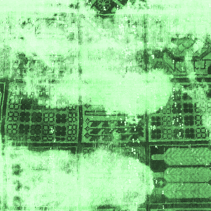 Abstract Emerald Green Modern Rug, abs981emgrn