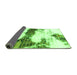 Sideview of Abstract Green Modern Rug, abs981grn