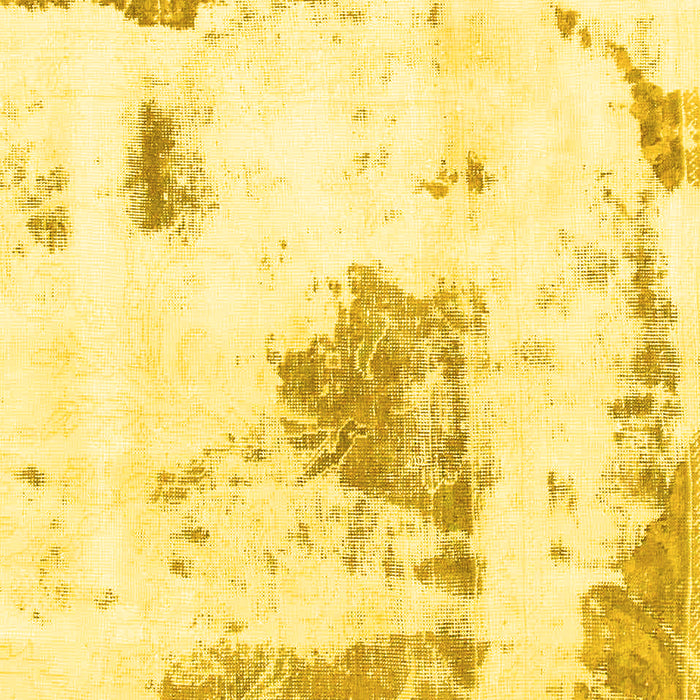 Machine Washable Abstract Yellow Modern Rug, wshabs982yw