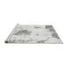 Sideview of Machine Washable Abstract Gray Modern Rug, wshabs982gry