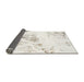 Sideview of Abstract Off White Beige Modern Rug, abs983