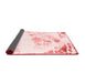 Abstract Red Modern Area Rugs