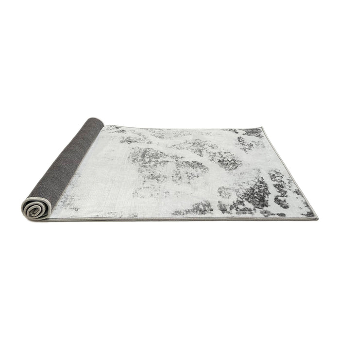 Sideview of Abstract Gray Modern Rug, abs983gry